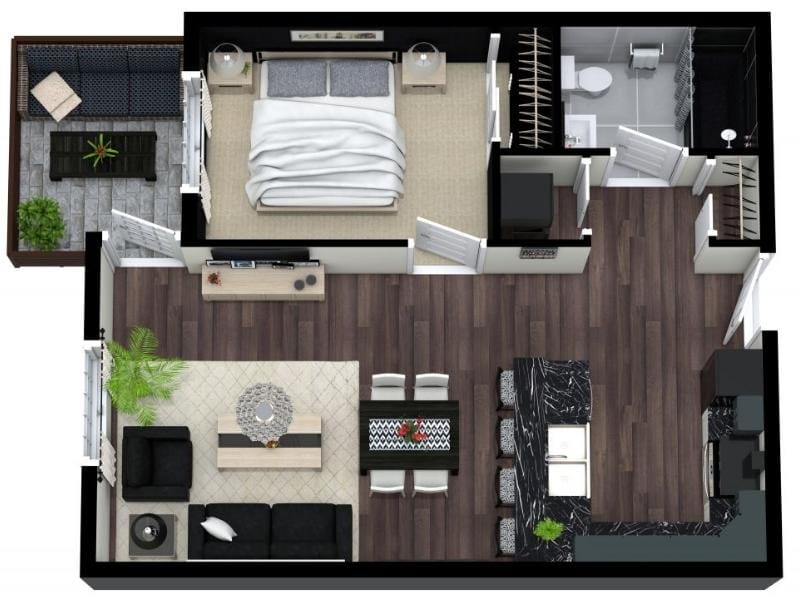 Illustration of a condo floor plan and shield icon, representing personal liability and loss assessment protection for Ontario condo owners